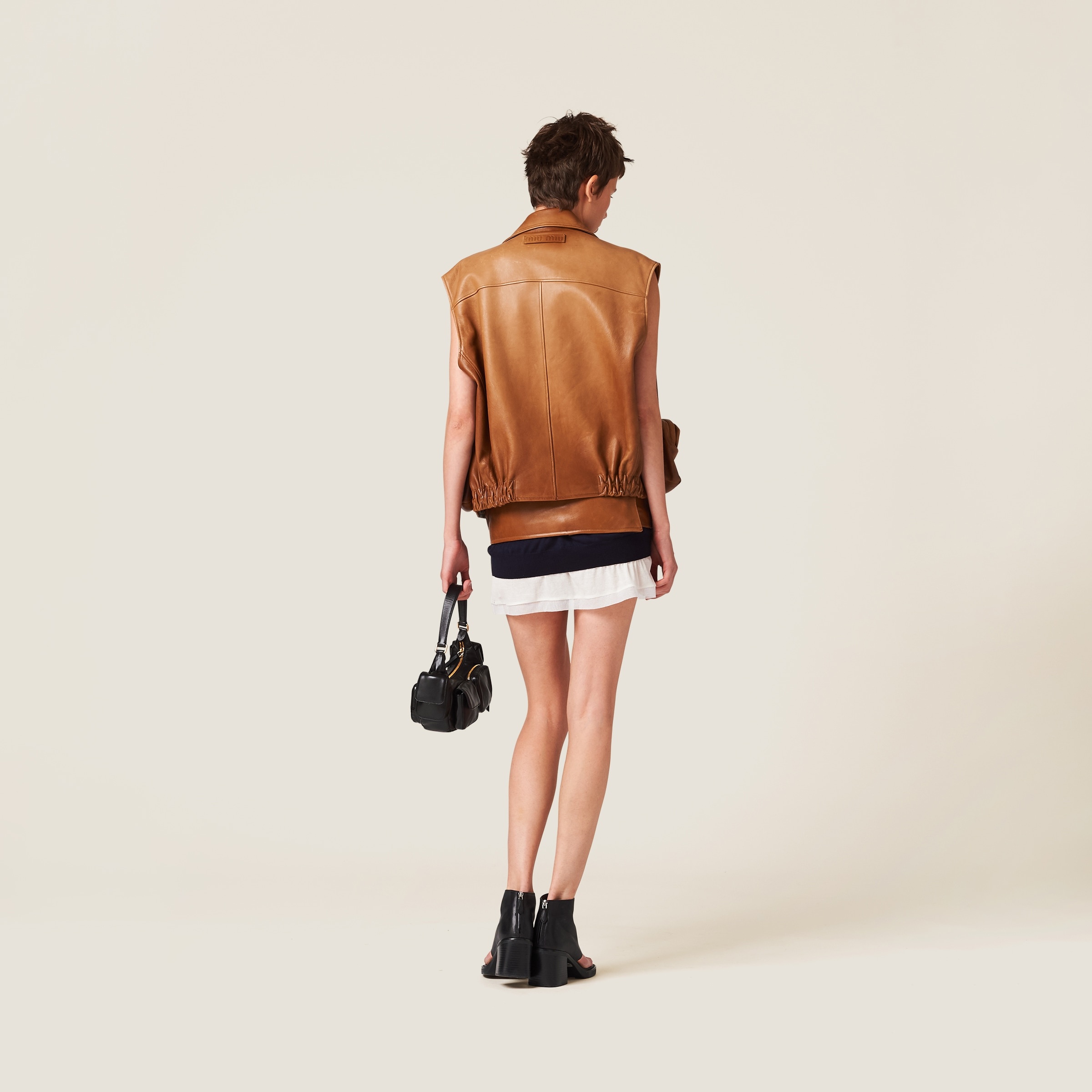 Nappa leather vest - 3
