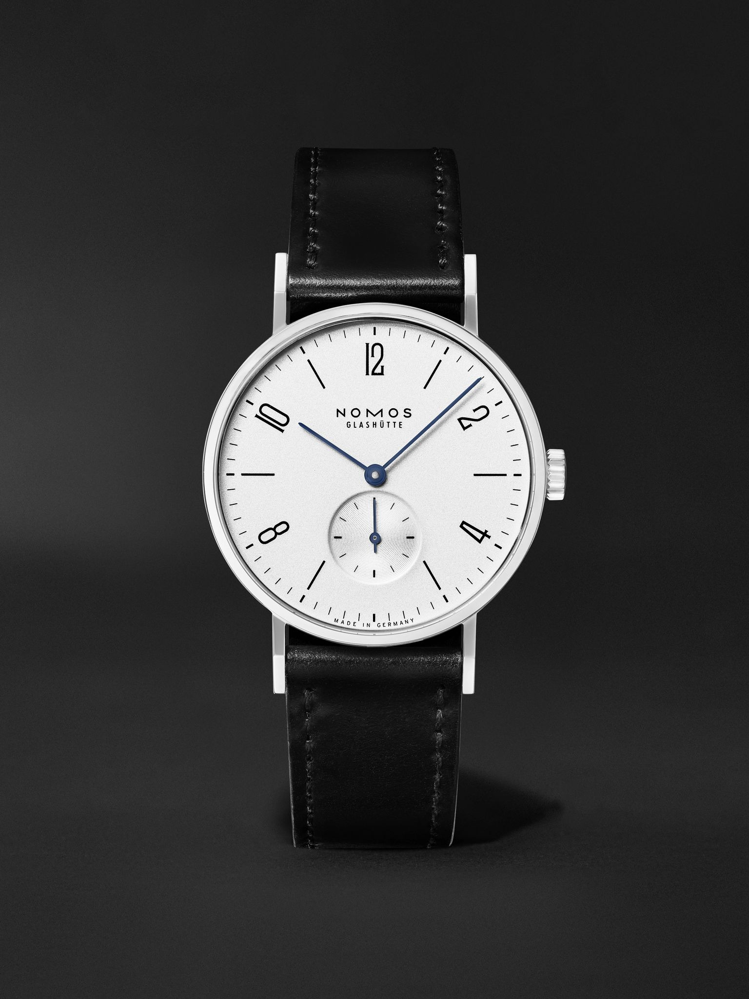 Tangente Hand-Wound 35mm Stainless Steel and Leather Watch, Ref. 139 White - 1