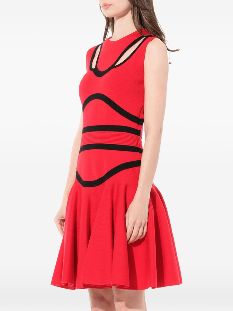 cut-out intarsia-knit mini dress 3