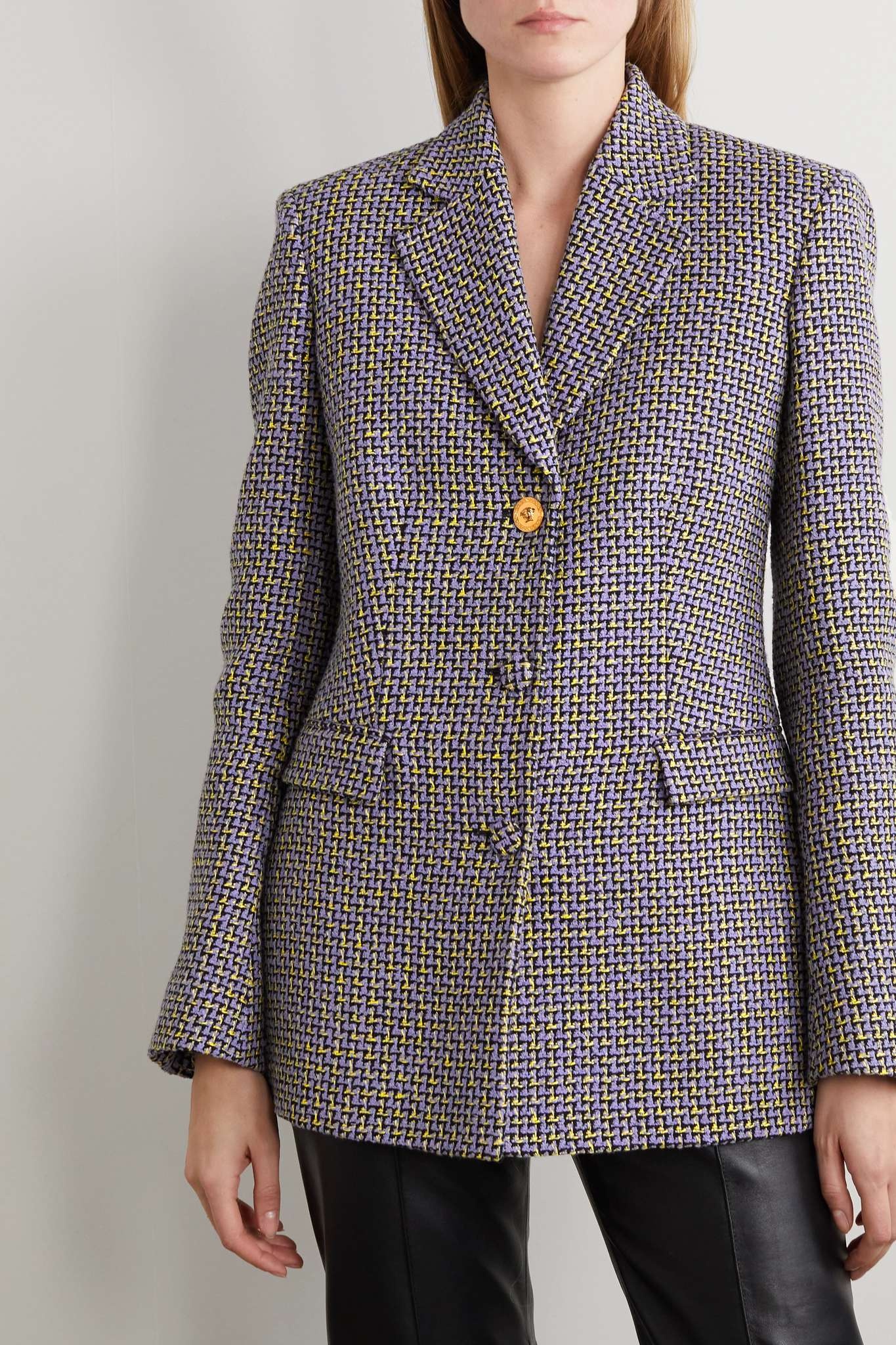 Cotton-blend tweed blazer - 3