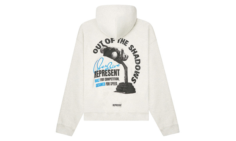 REPRESENT Out of the Shadows Hoodie "white" outlook