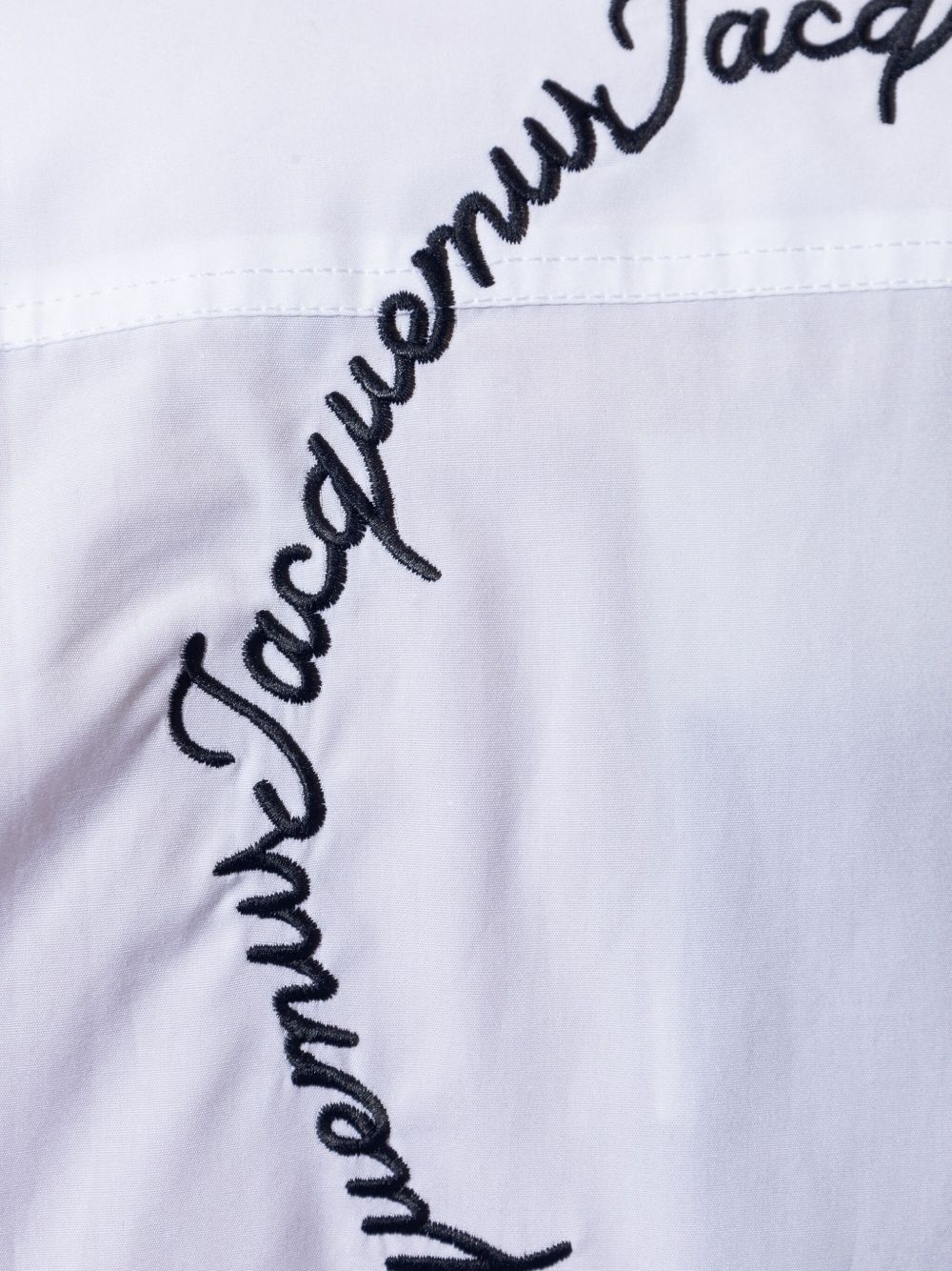 logo-embroidered long-sleeve shirt - 5