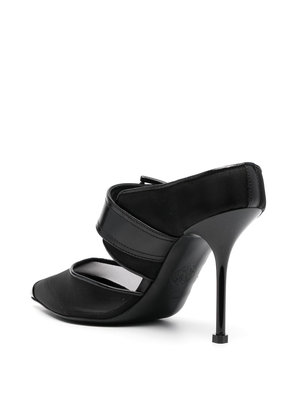 Punk mesh pointed-toe mules - 3