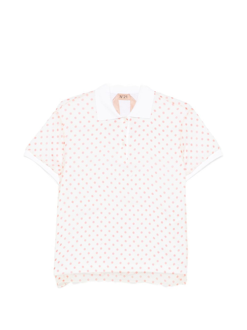 polka dot polo shirt 1