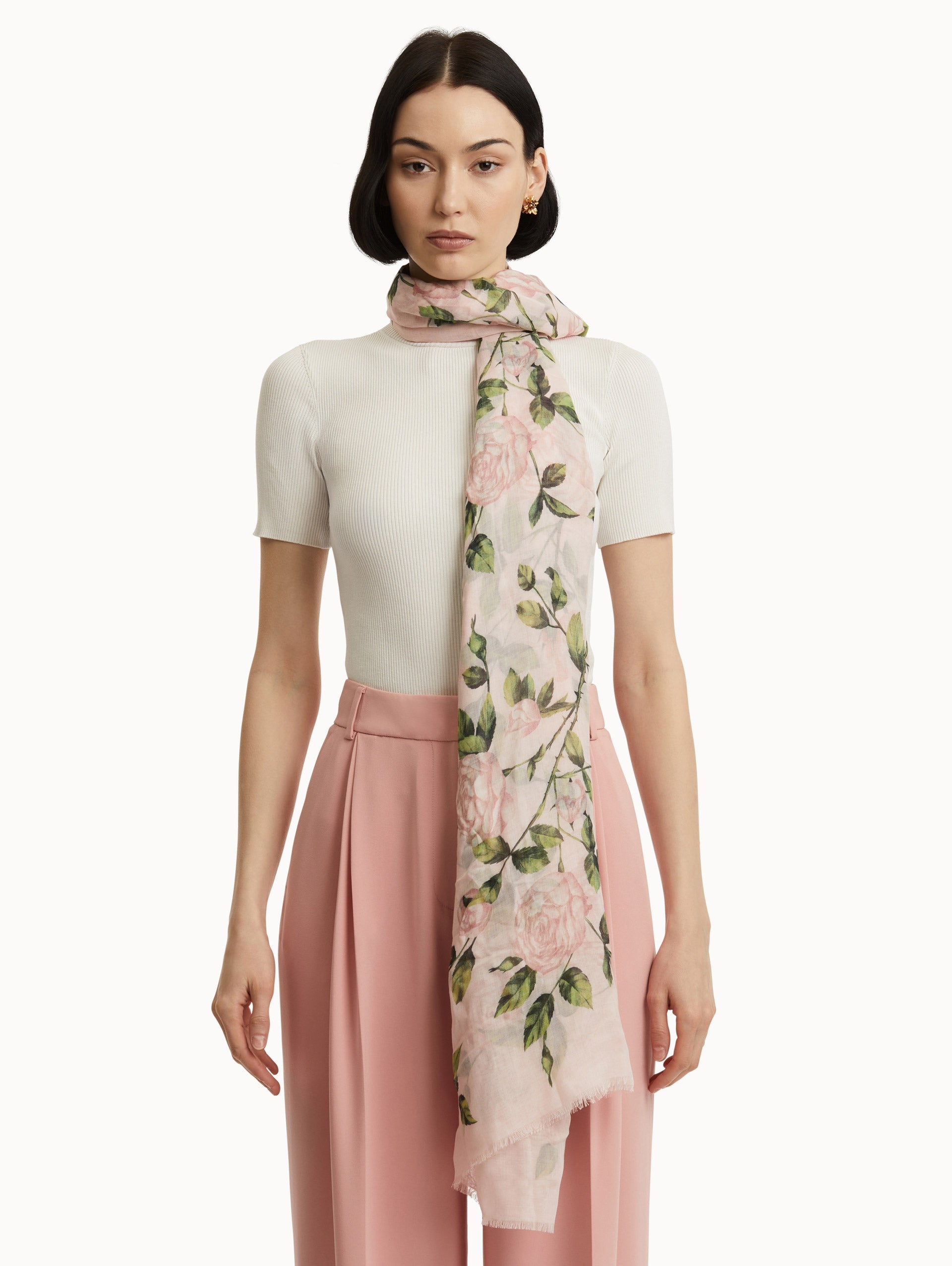 ENGLISH ROSE MODAL SCARF - 2