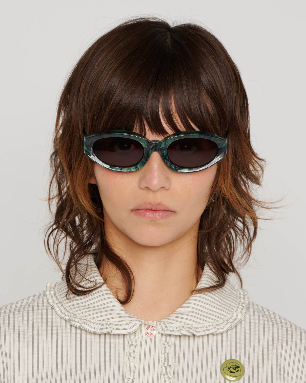 Shyne Post Modern Primitive Eye Protection - Green Pearl - 3