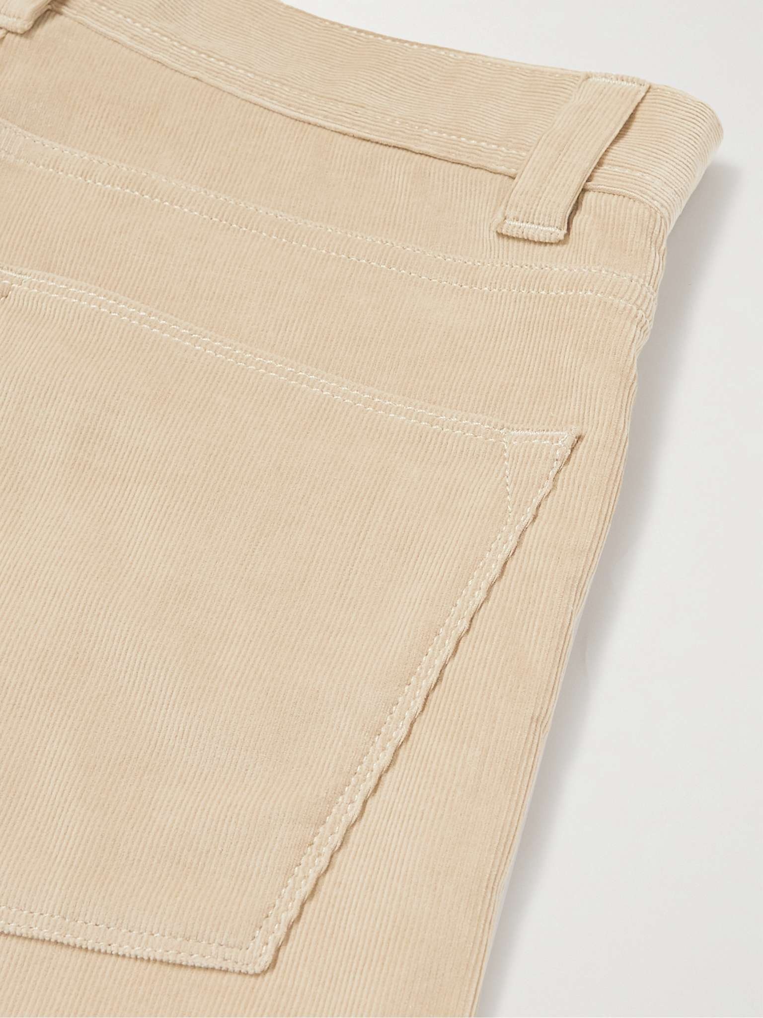 Slim-Fit Stretch-Cotton Corduroy Trousers - 5