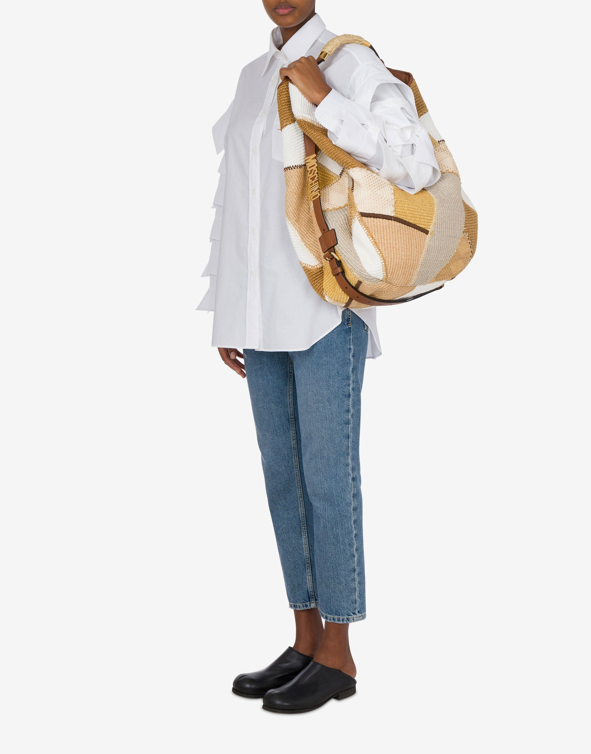 LARGE MOSCHINO HANDLE ME BAG - 4