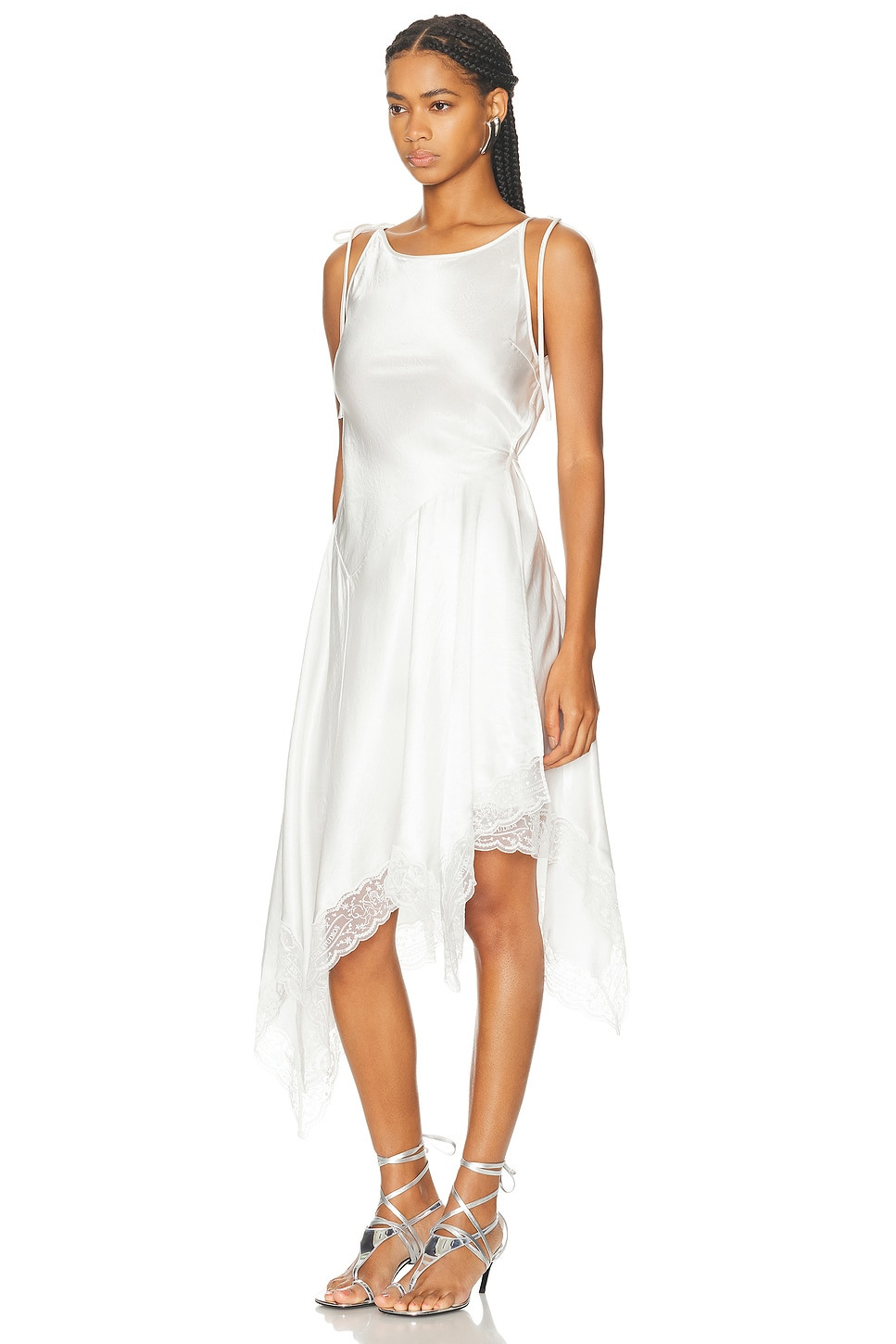Doyla Satin Lace Dress - 3