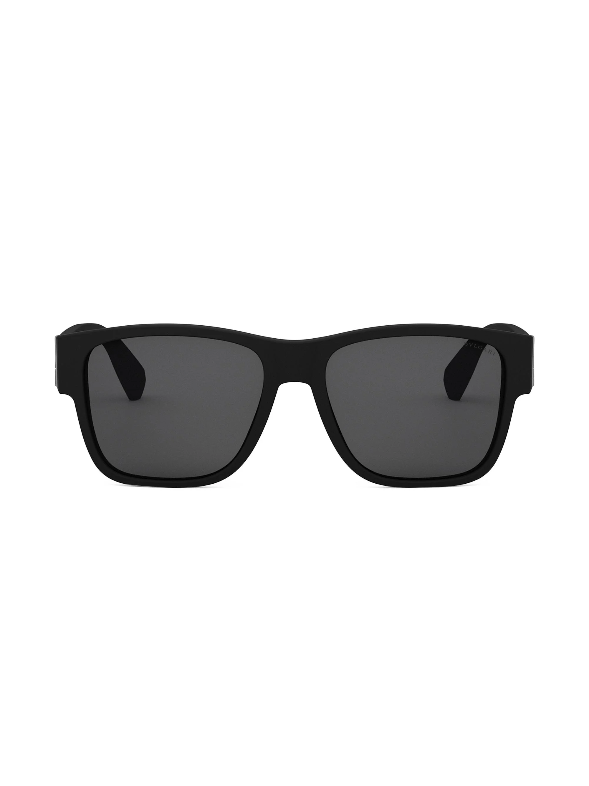 Men's 56MM Square Sunglasses - Black Dark Grey - 1