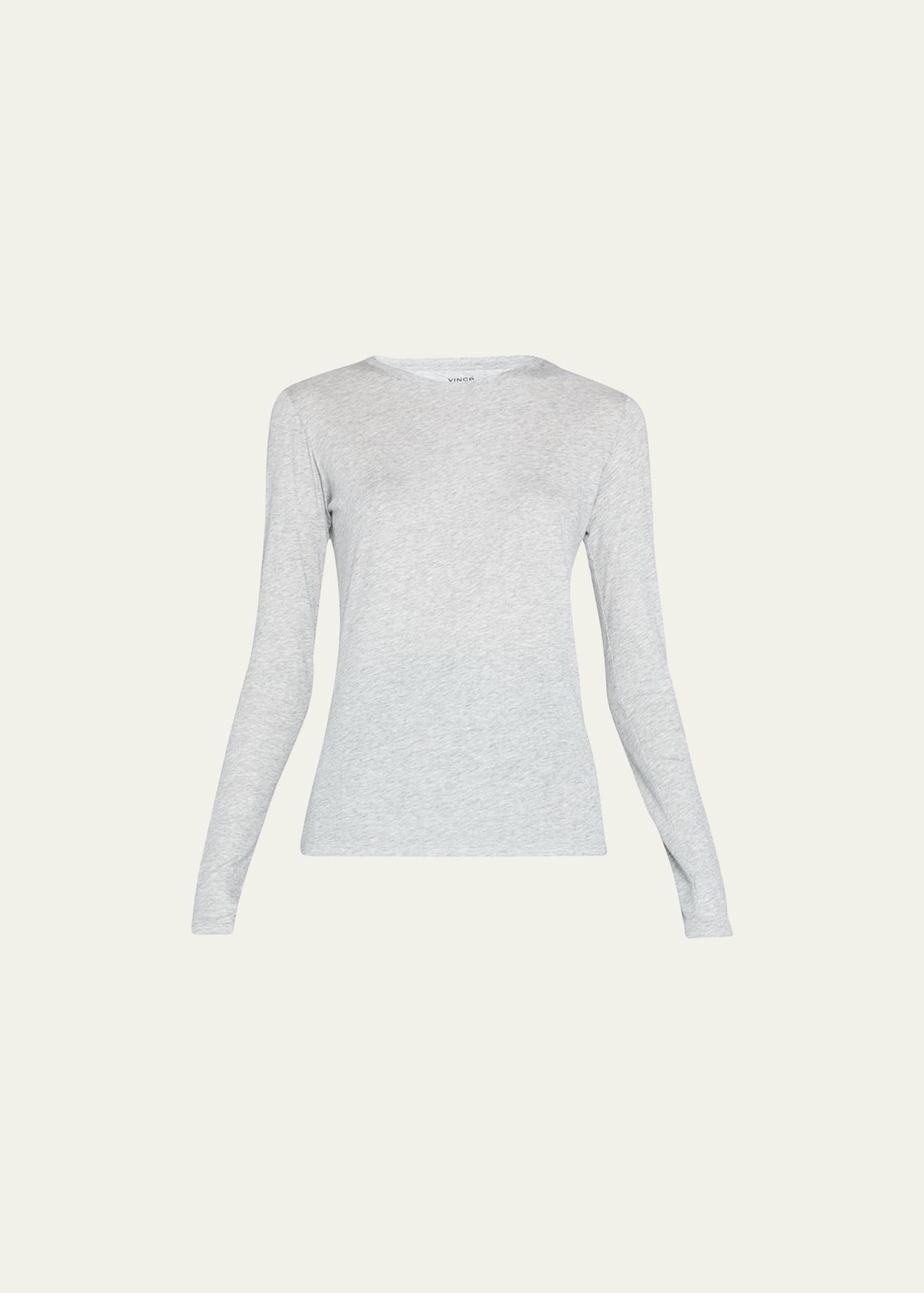 Essential Long-Sleeve Crewneck Tee - 1