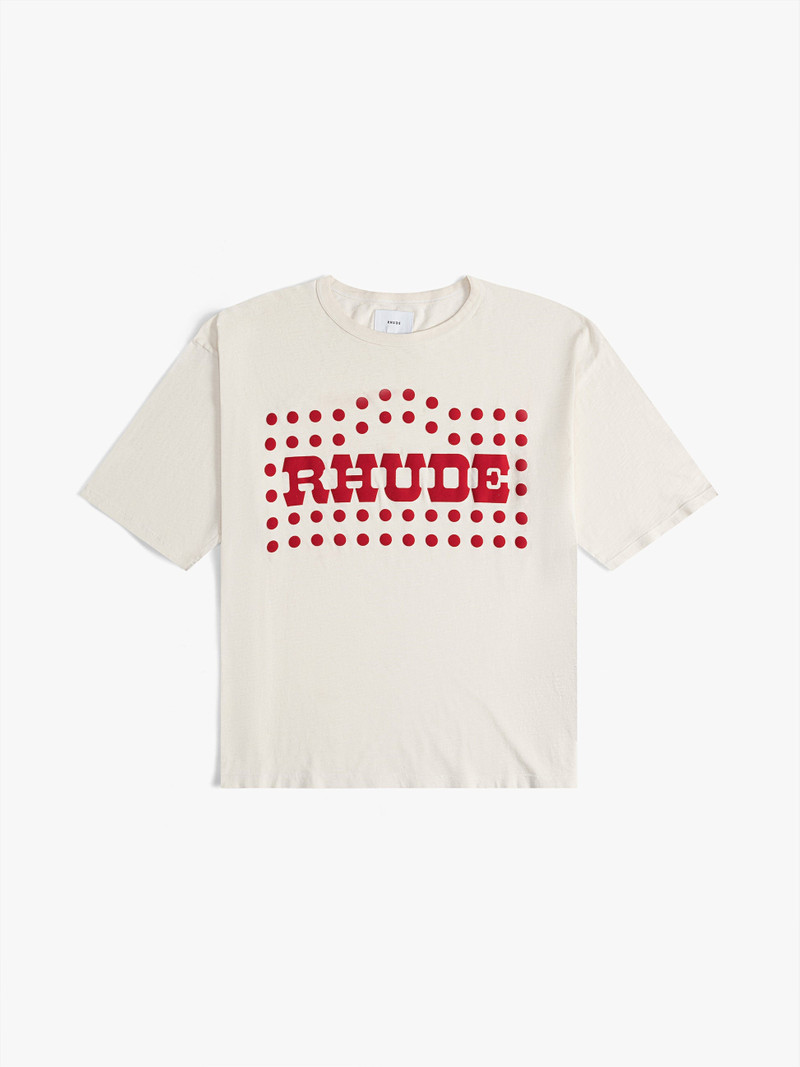 FLOCKED BURNOUT TEE - 1