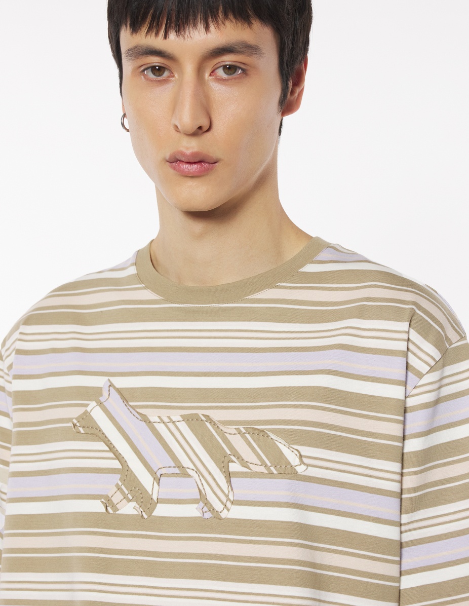 CRAFTED PROFILE FOX STRIPED OVERSIZE TEE-SHIRT - 4