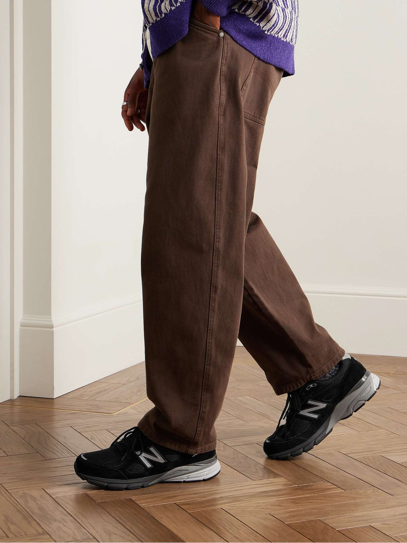 New Balance 990v4 Suede and Mesh Sneakers outlook