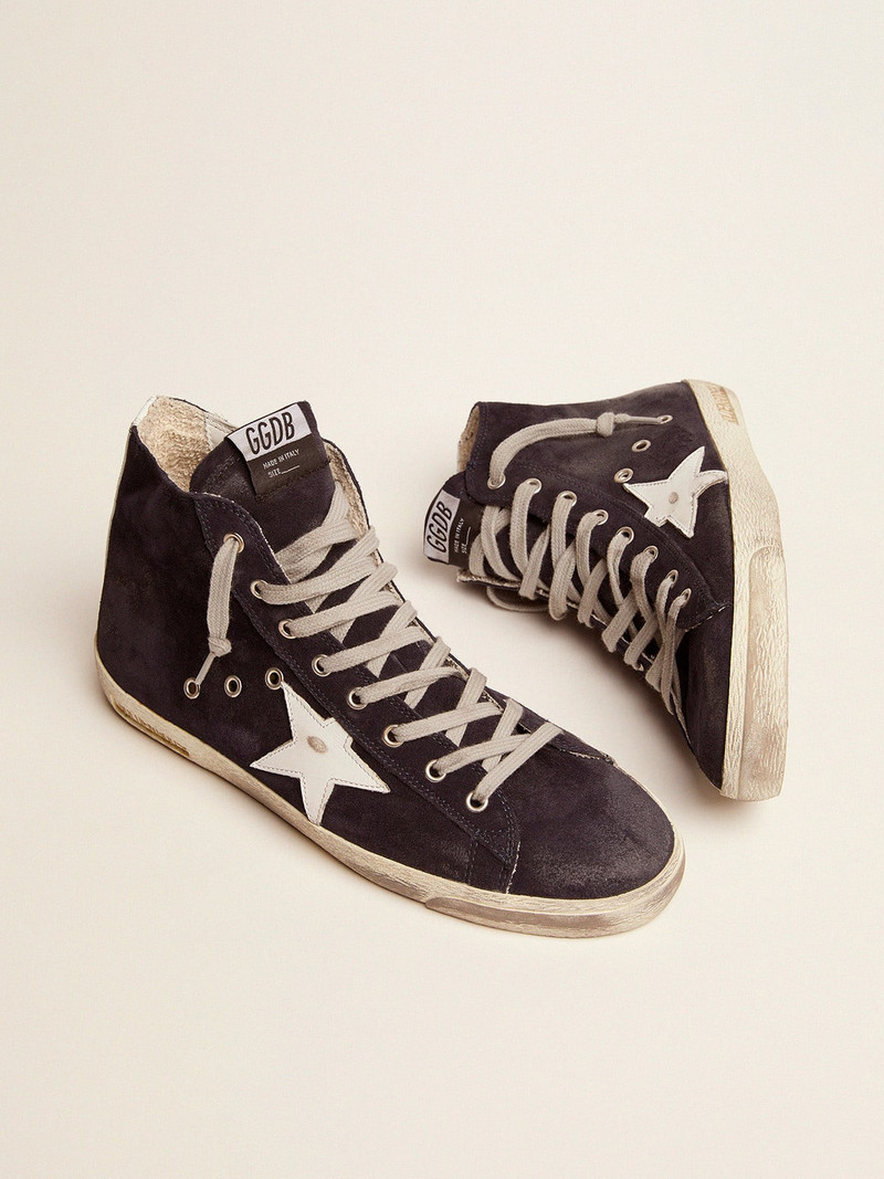 Golden Goose Men's Francy in leather with leather star and heel tab outlook