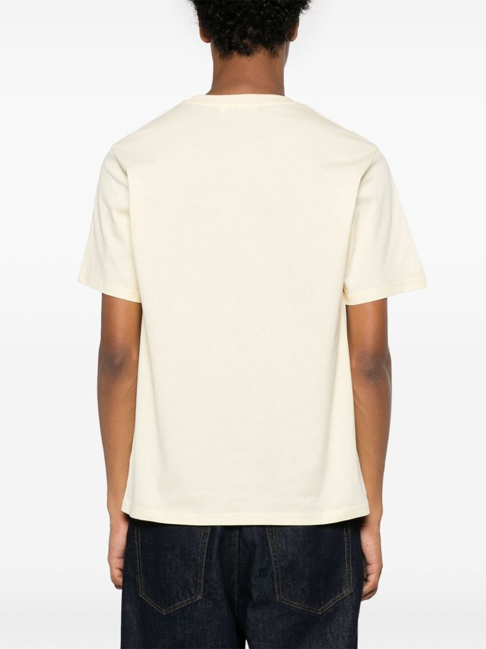 logo-patch cotton T-shirt - 4