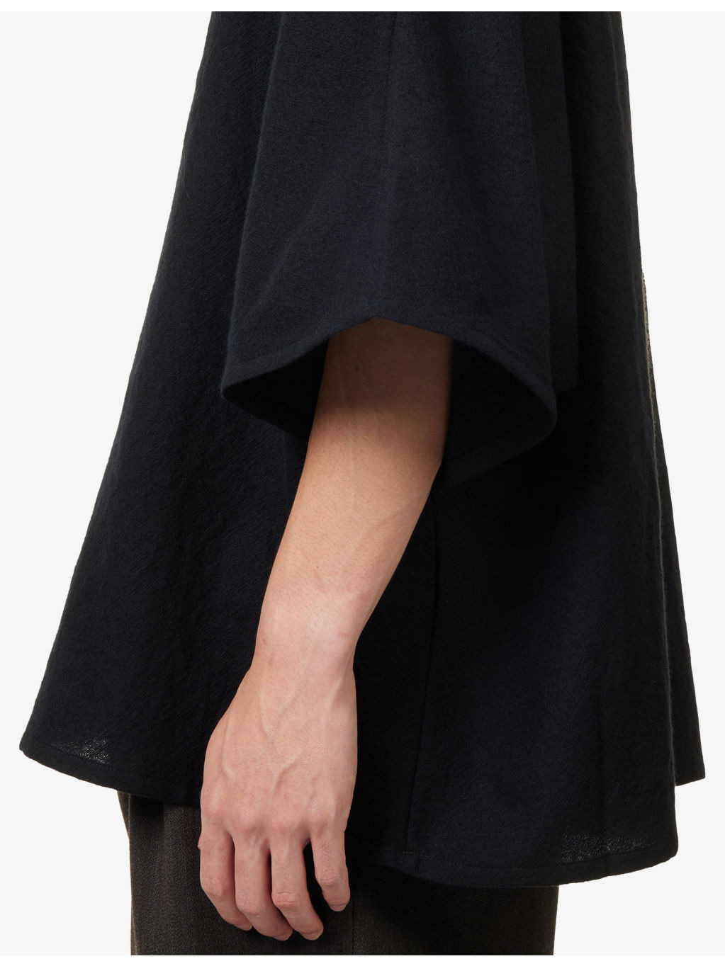Spread-Collar Short-Sleeves Wool Polo Shirt - 6