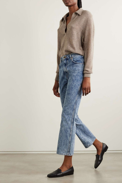 KHAITE Vivian cropped high-rise bootcut jeans outlook