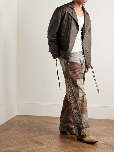 Acne Studios Wide-Leg Trompe L'oeil Jeans outlook