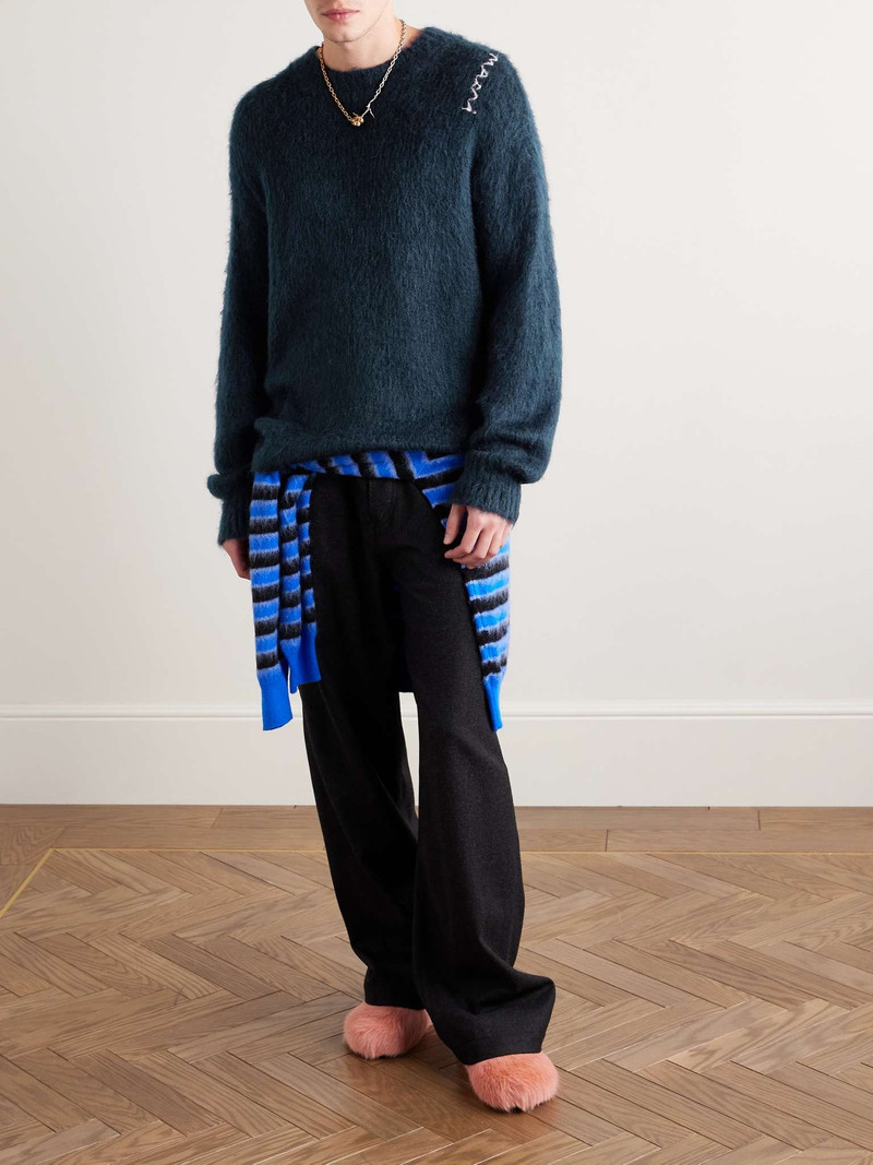 Marni Logo-Embroidered Knitted Sweater outlook