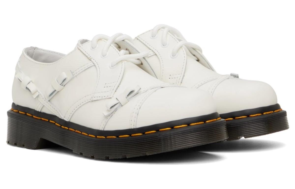 (WMNS) Dr. Martens 1461 Bow Smooth Leather Oxford Shoes 'White' 27852100 - 3