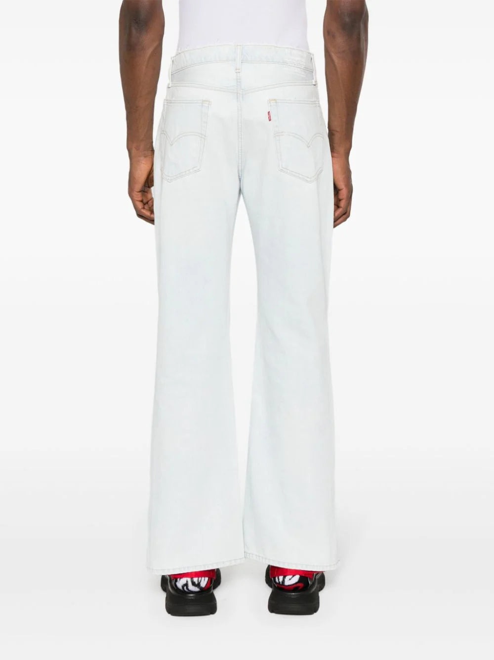 X LEVI'S LOGO-EMBROIDERED JEANS - 3