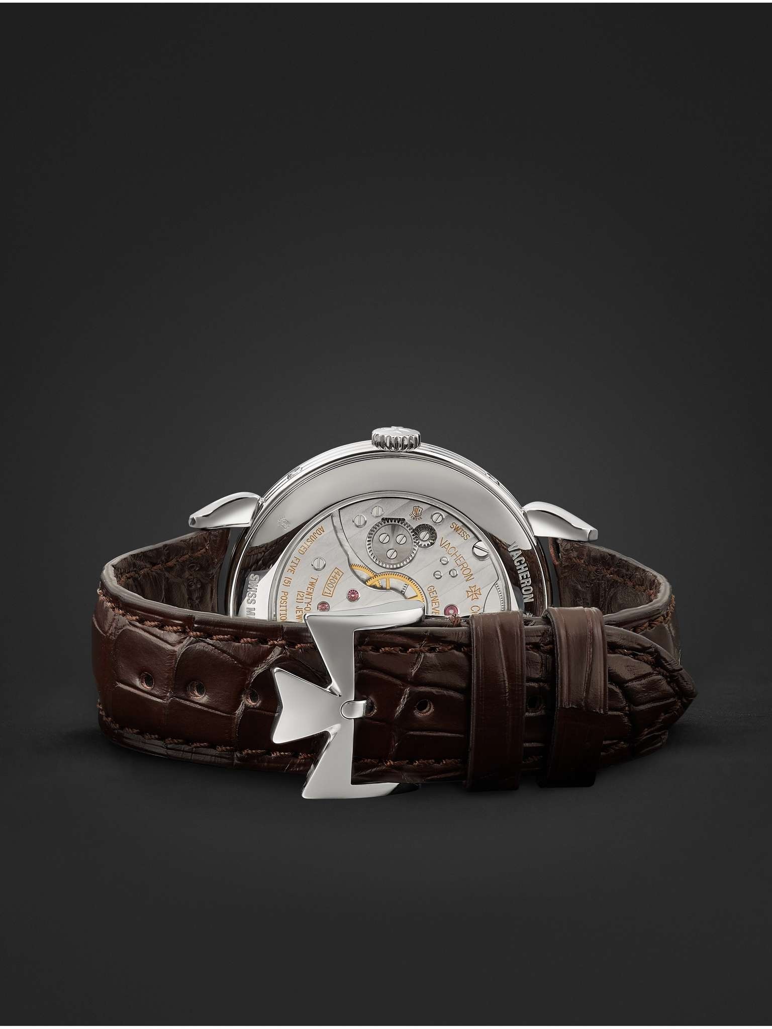 Historiques Triple Calendar Hand-Wound 40mm Stainless Steel and Alligator Watch, Ref. No. 3110V/000A - 3