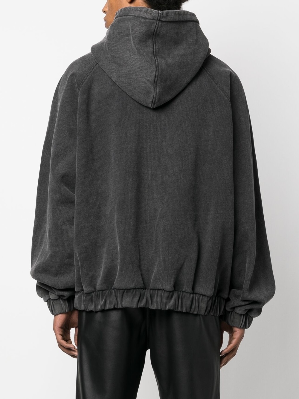 logo-print zip-up hoodie - 4
