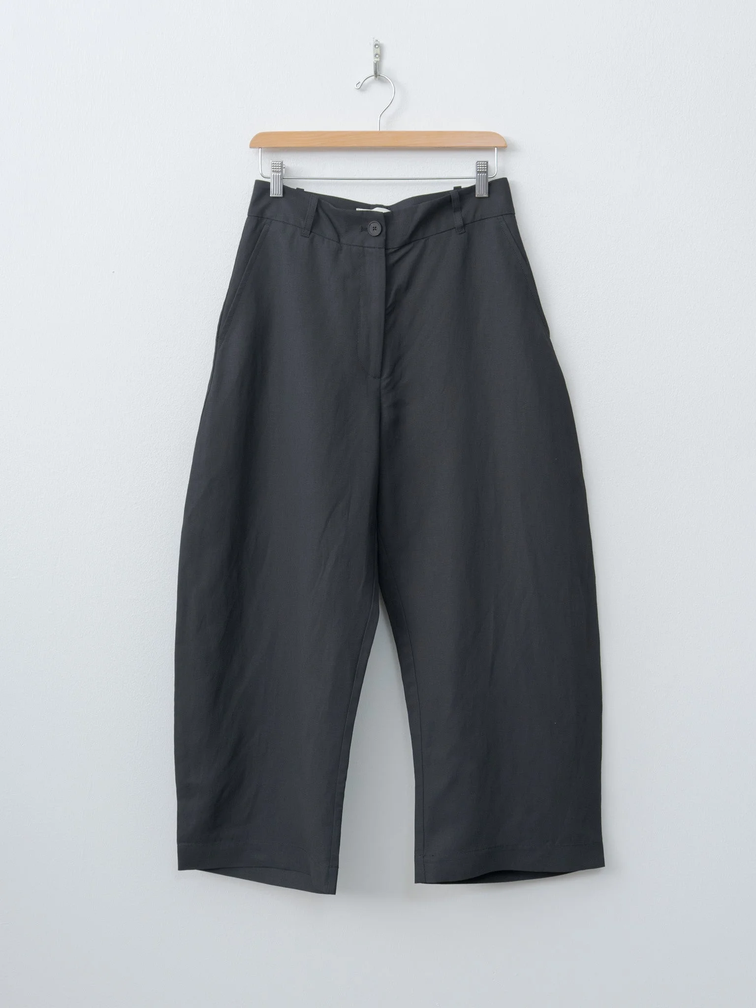 CHALCO Wide Crop Pant - Black Grape - 1