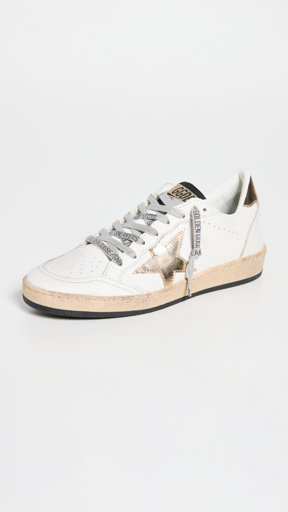 Ballstar Leather Upper Laminated Star Sneakers - 1