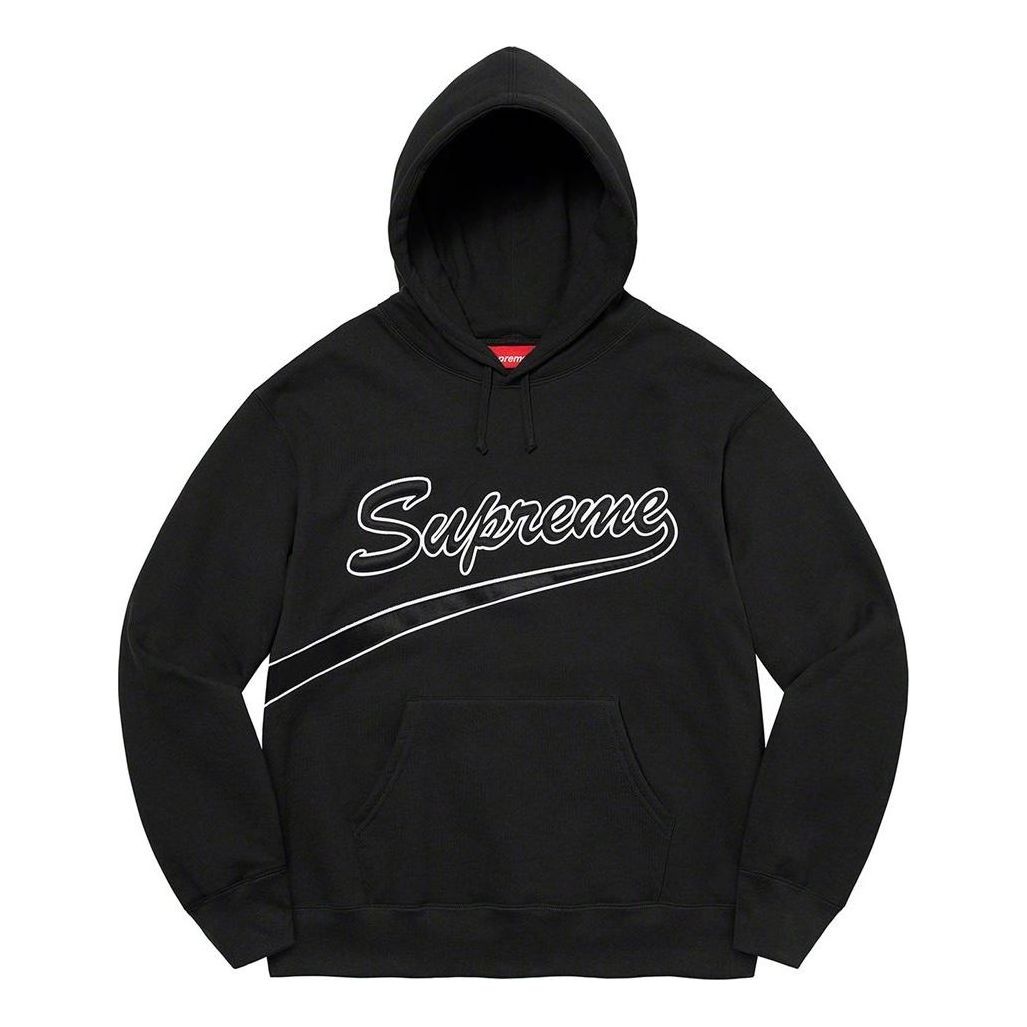 Supreme Tail Hooded Sweatshirt 'Black White' SUP-FW21-389 - 1