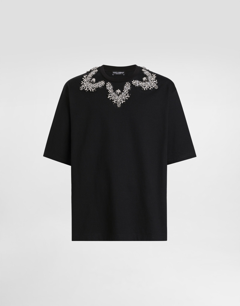 Jersey t-shirt with embroidery 1