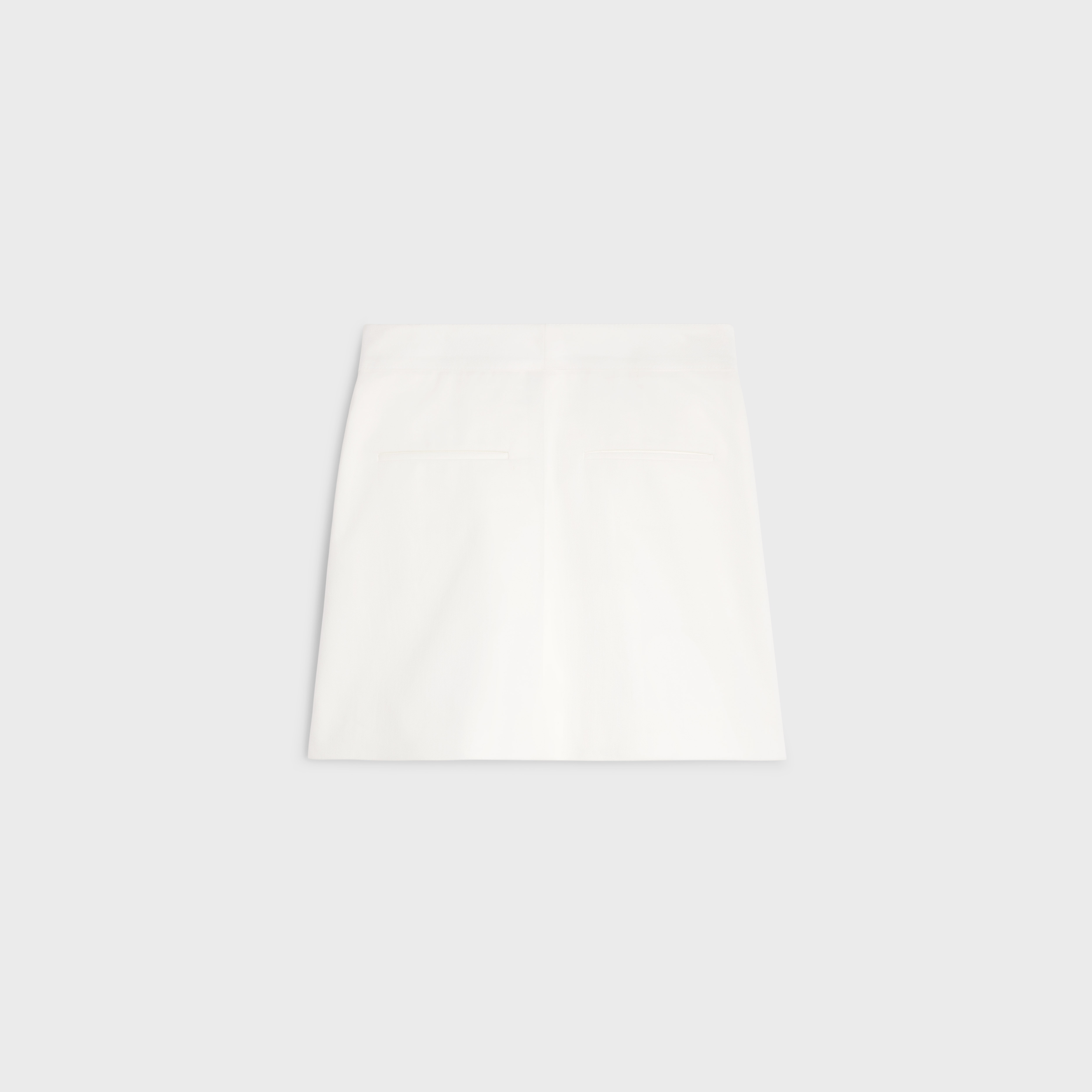 yachting trapeze mini skirt in cotton twill - 2