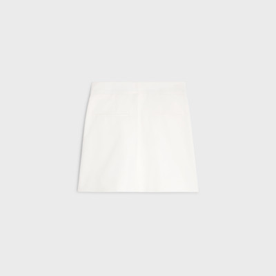 CELINE yachting trapeze mini skirt in cotton twill outlook