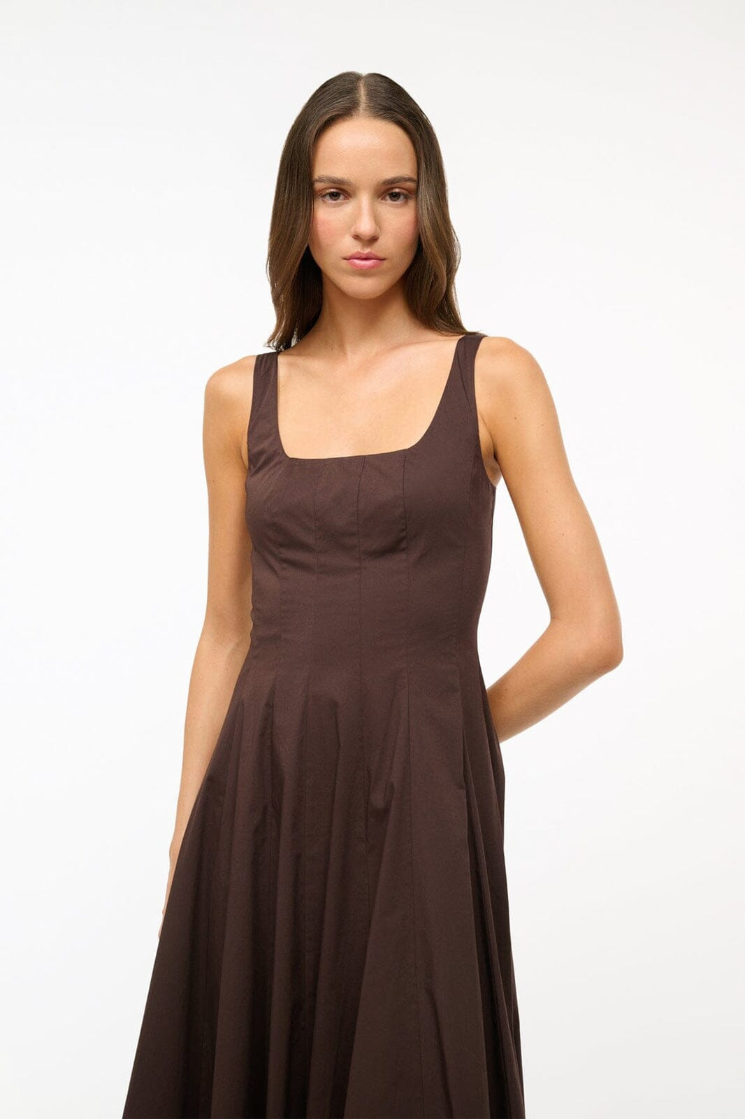 STAUD WELLS DRESS EARTH - 5
