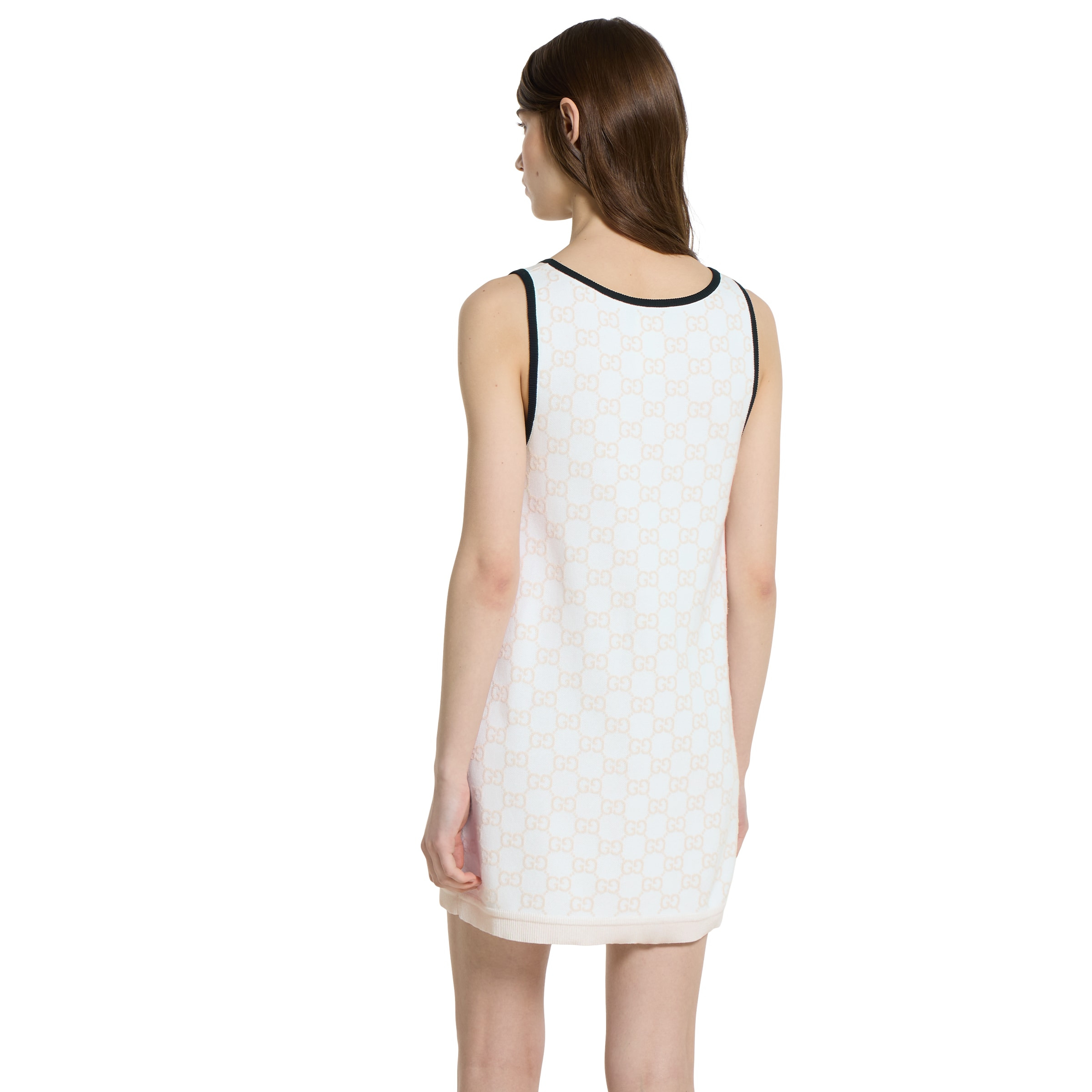 GG fine cotton jacquard dress - 4