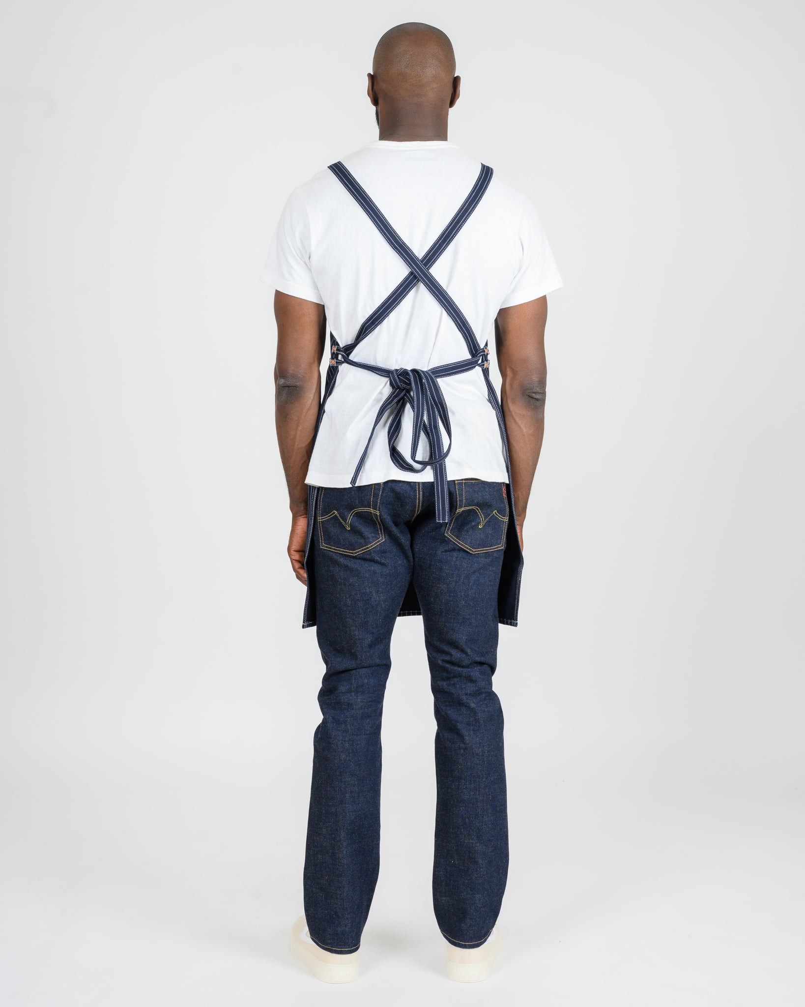 IHG-058-IND 12oz Wabash Apron - Indigo - 3