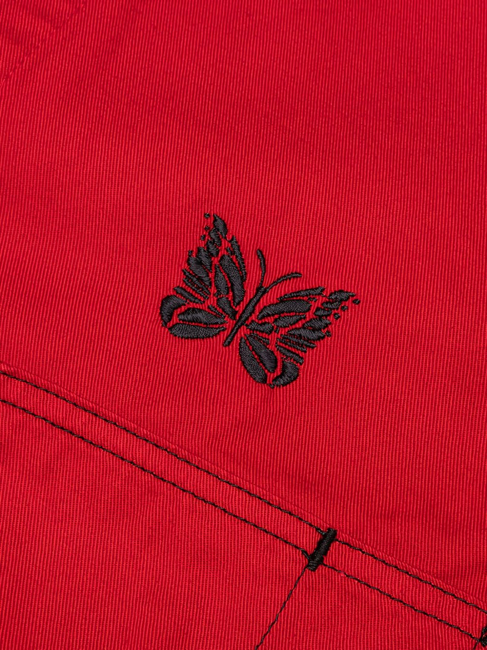 x Smith's butterfly-embroidered shirt jacket - 5