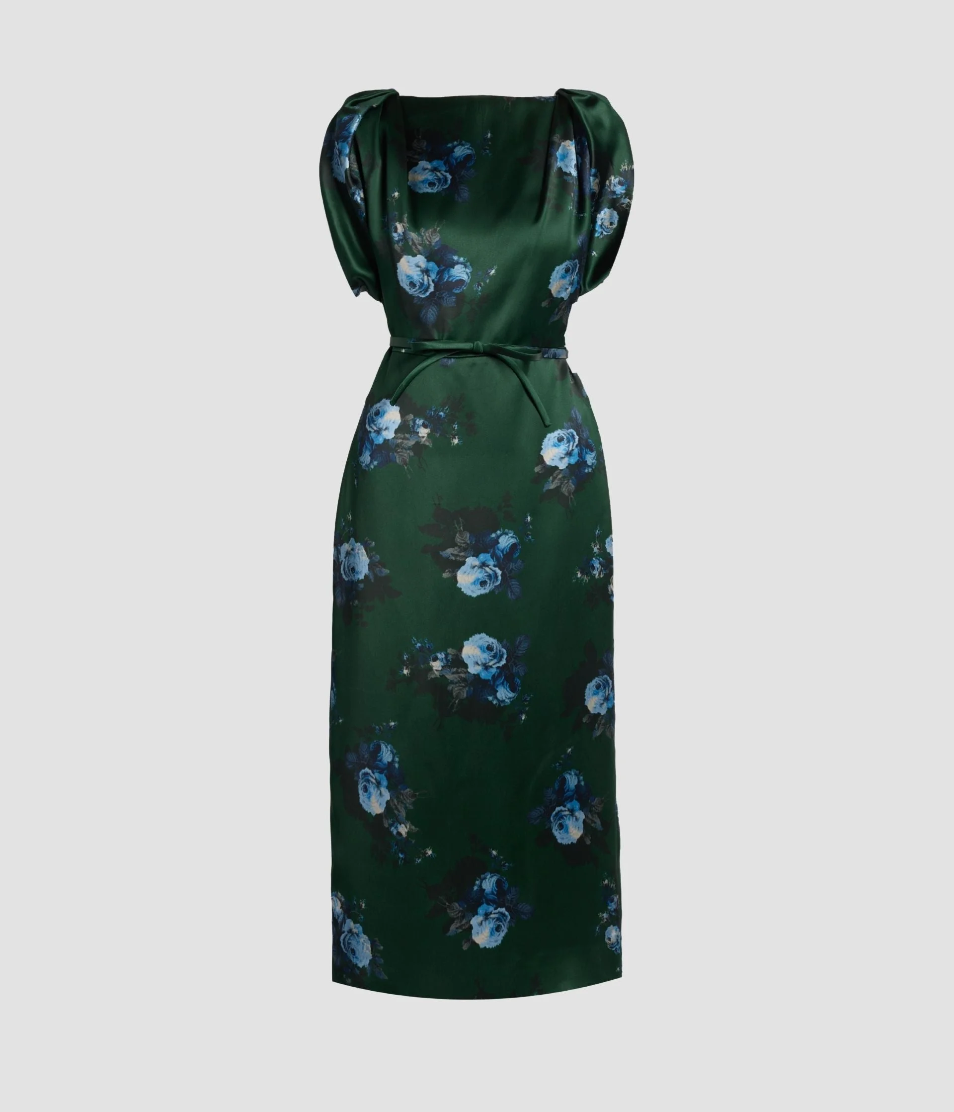 FLORAL DUCHESS MIDI DRESS - 1