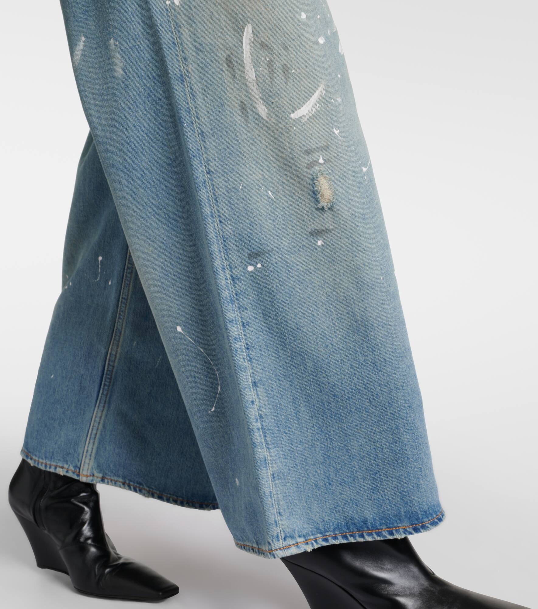 Trafalgar faded low-rise flared jeans - 5