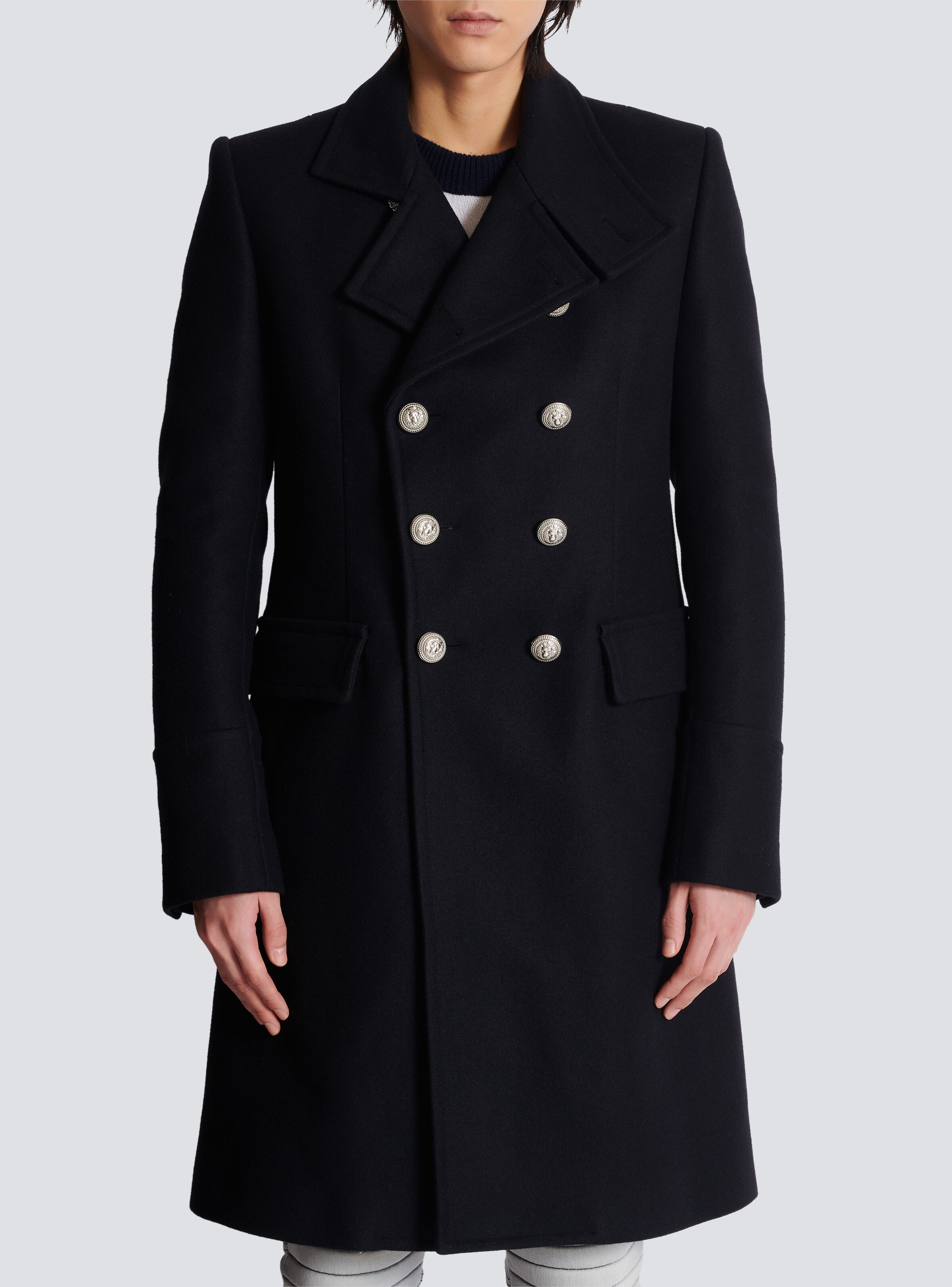 Virgin wool officer's coat - 5