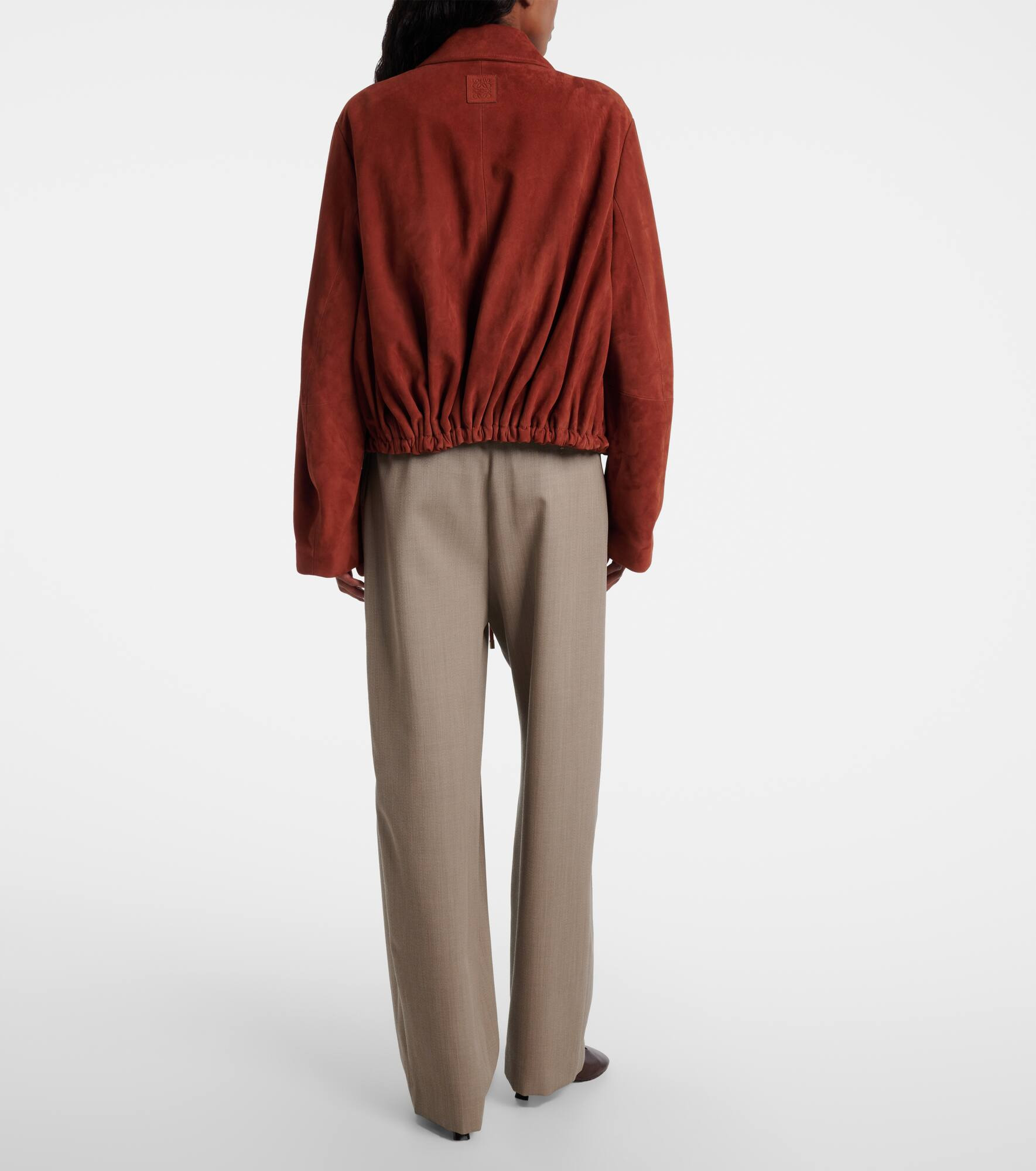 Balloon suede blouson - 3