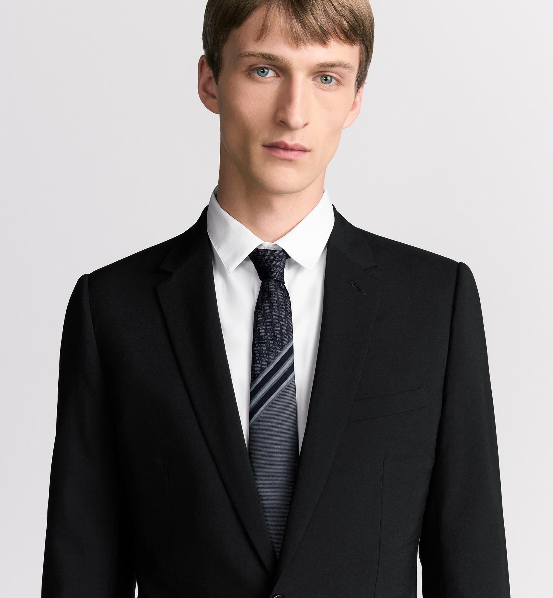 Striped Dior Oblique Tie - 3
