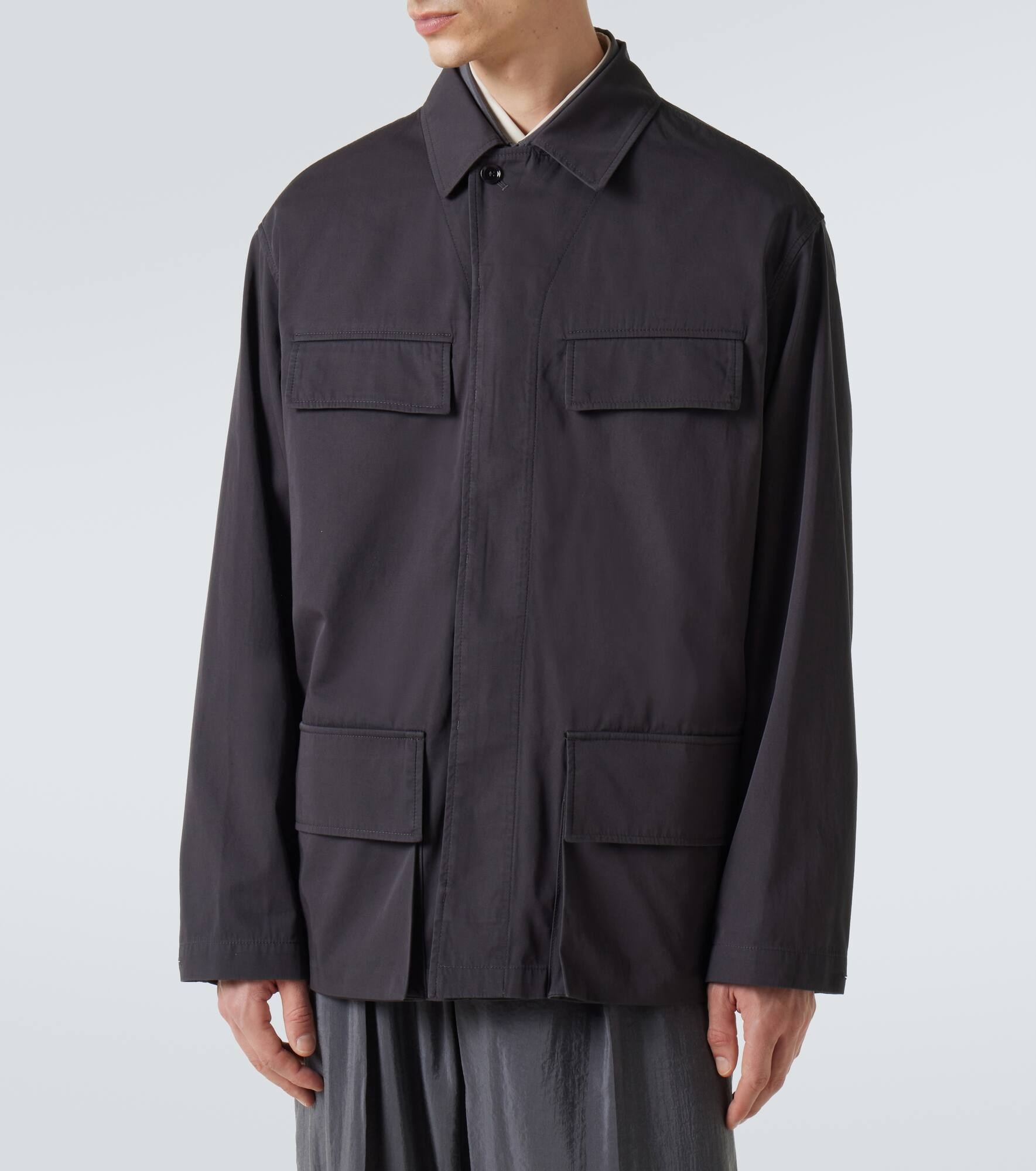 Cotton twill overshirt - 3