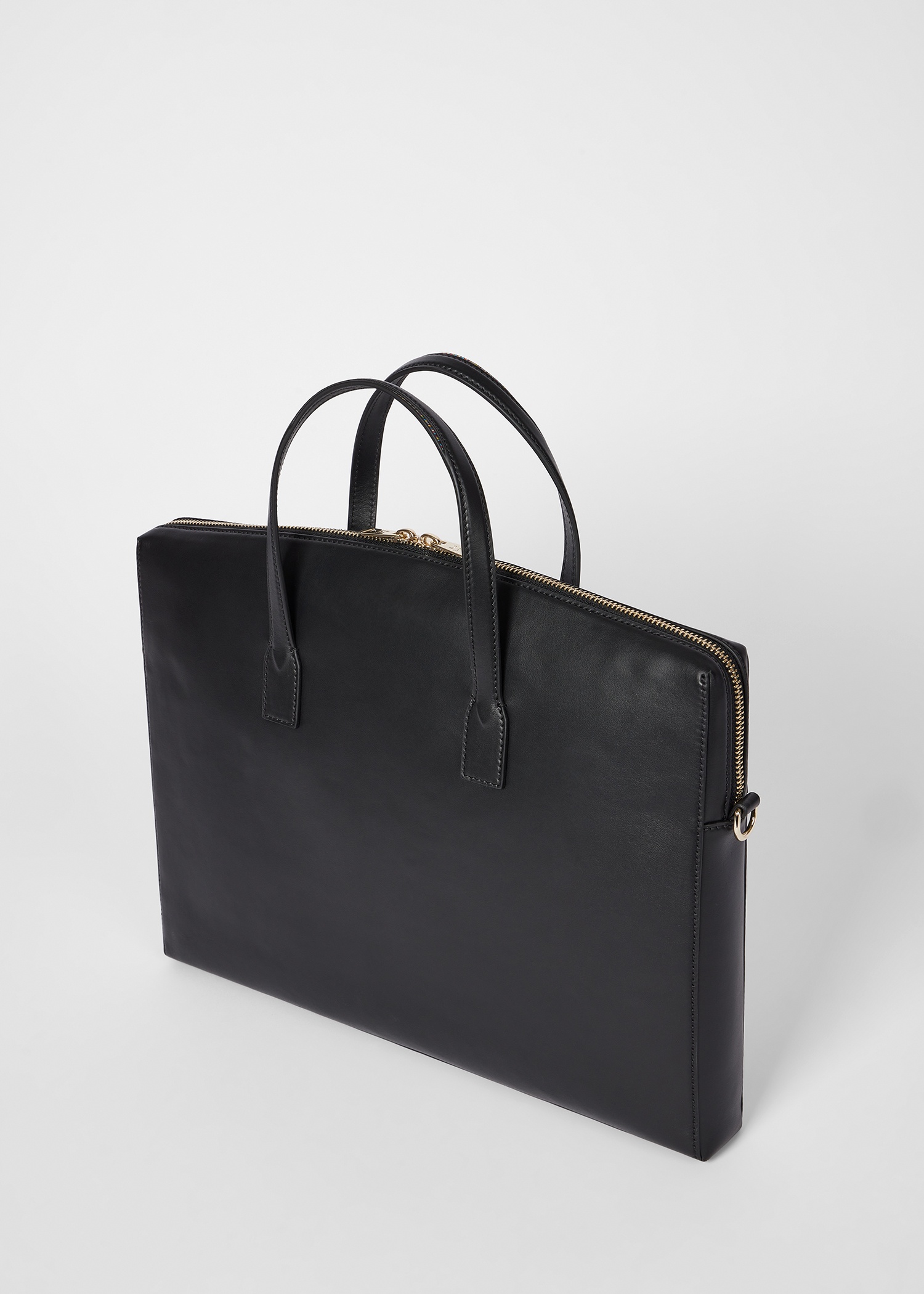 Women's 'Signature Stripe' Trim Leather Slim Folio - 5