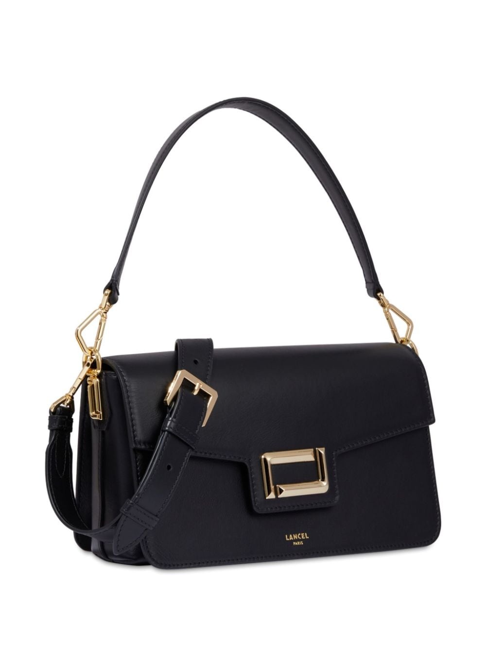 leather medium flap bag - 3