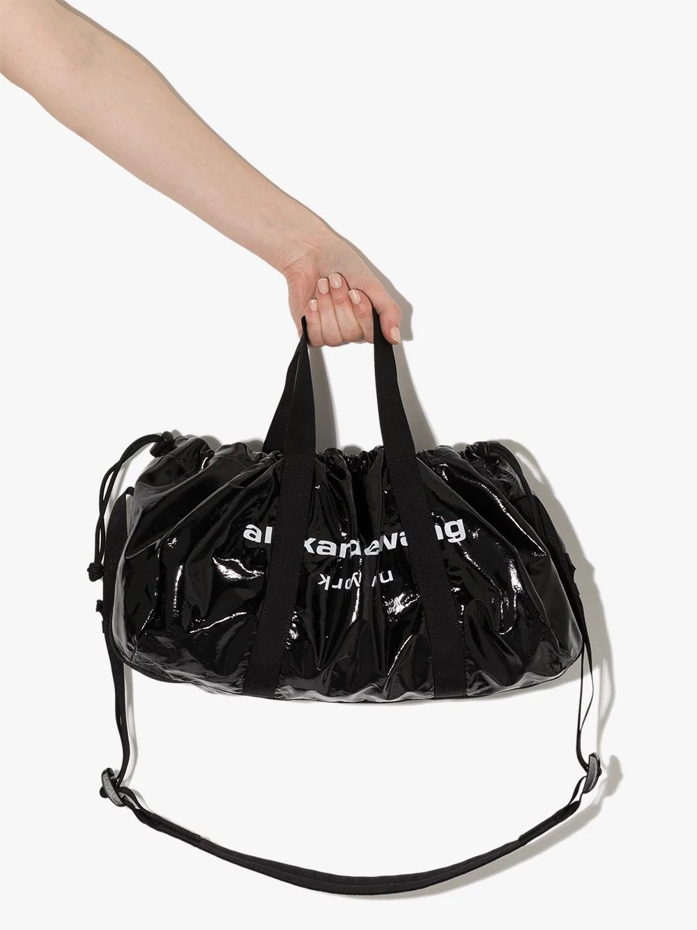 logo-print drawstring duffle bag - 4