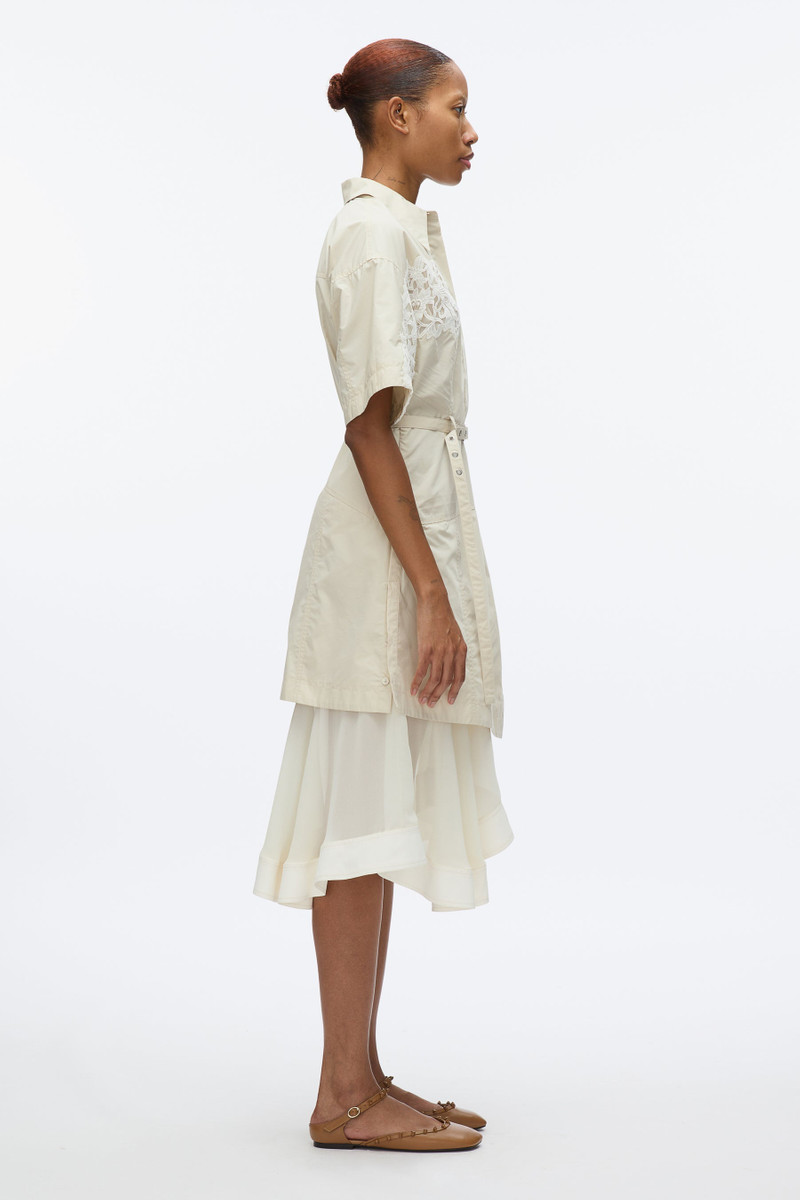 3.1 Phillip Lim Cascade Hem Shirt Dress with Lace outlook