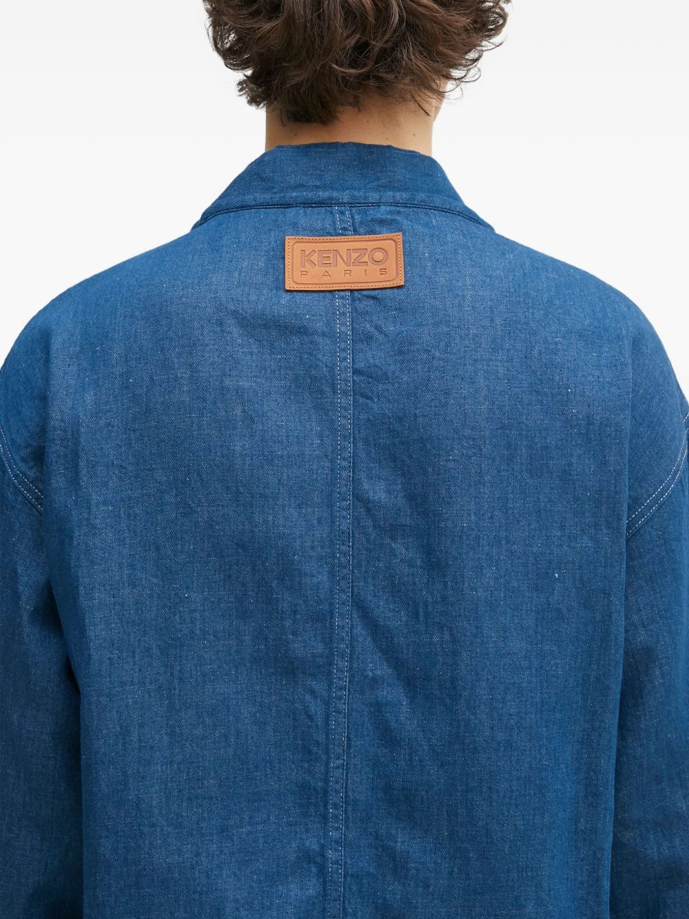 denim wrap jacket - 5