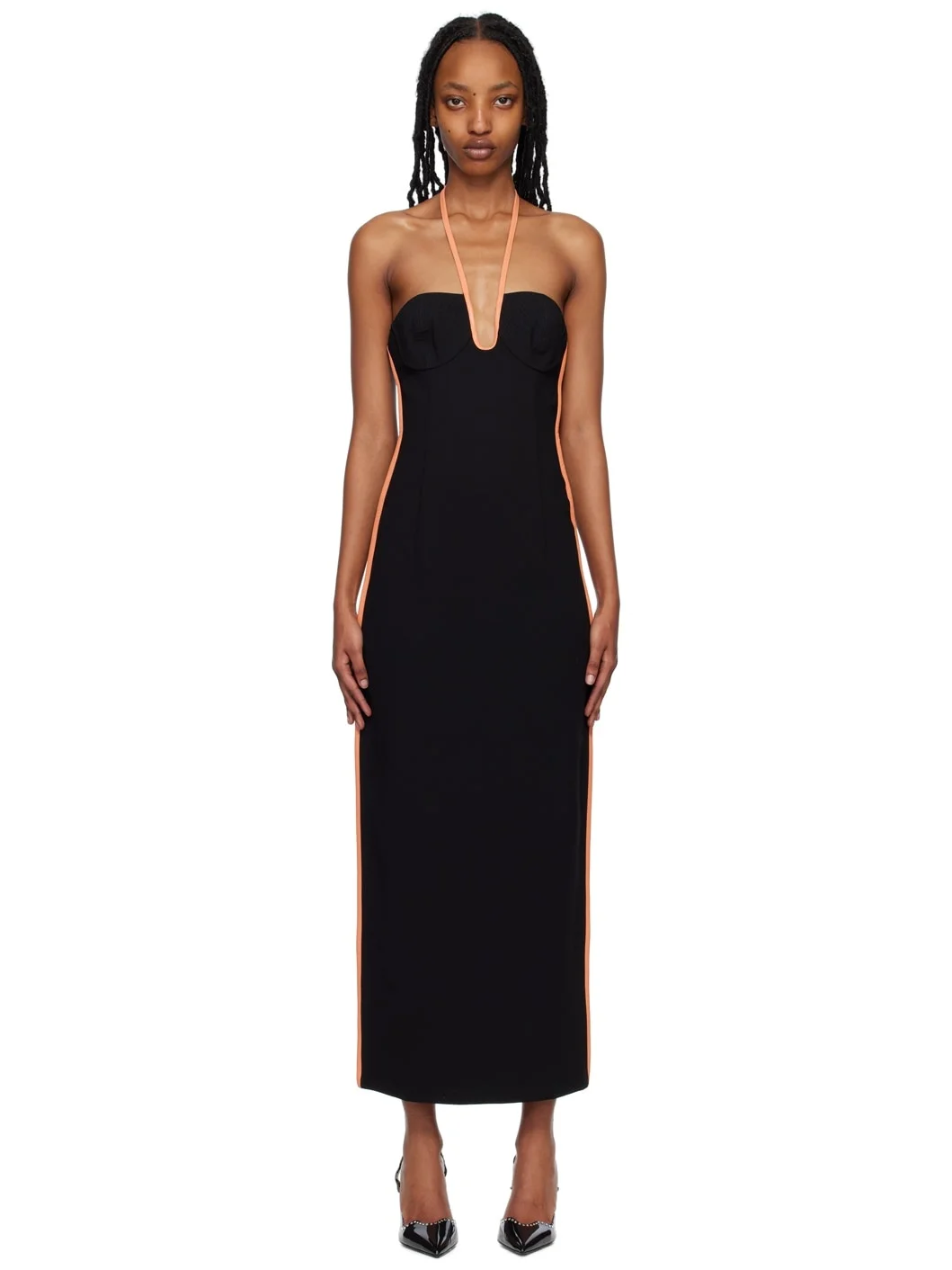 Black Nassia Midi Dress - 1